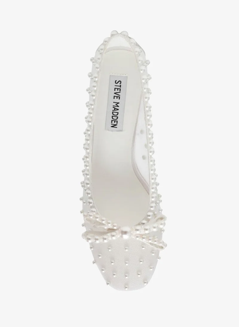 STEVE MADDEN  Quinnie Ivory Pearl Heels for Women | Best Price UAE