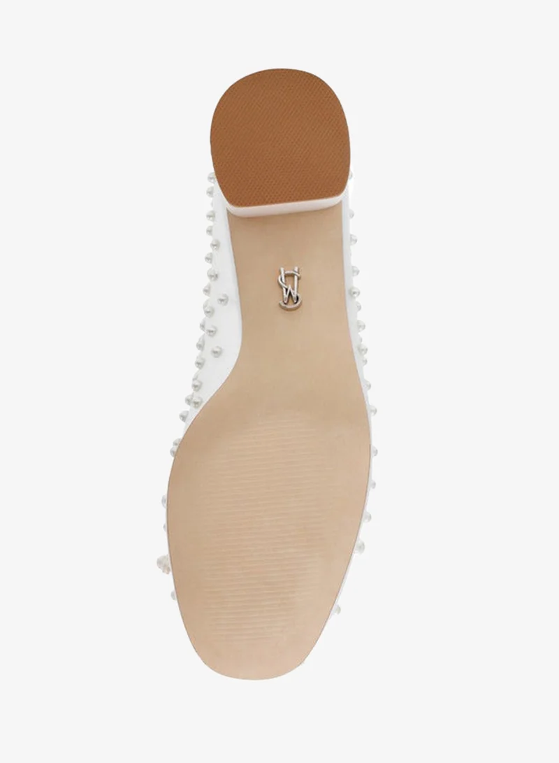 STEVE MADDEN  Quinnie Ivory Pearl Heels for Women | Best Price UAE