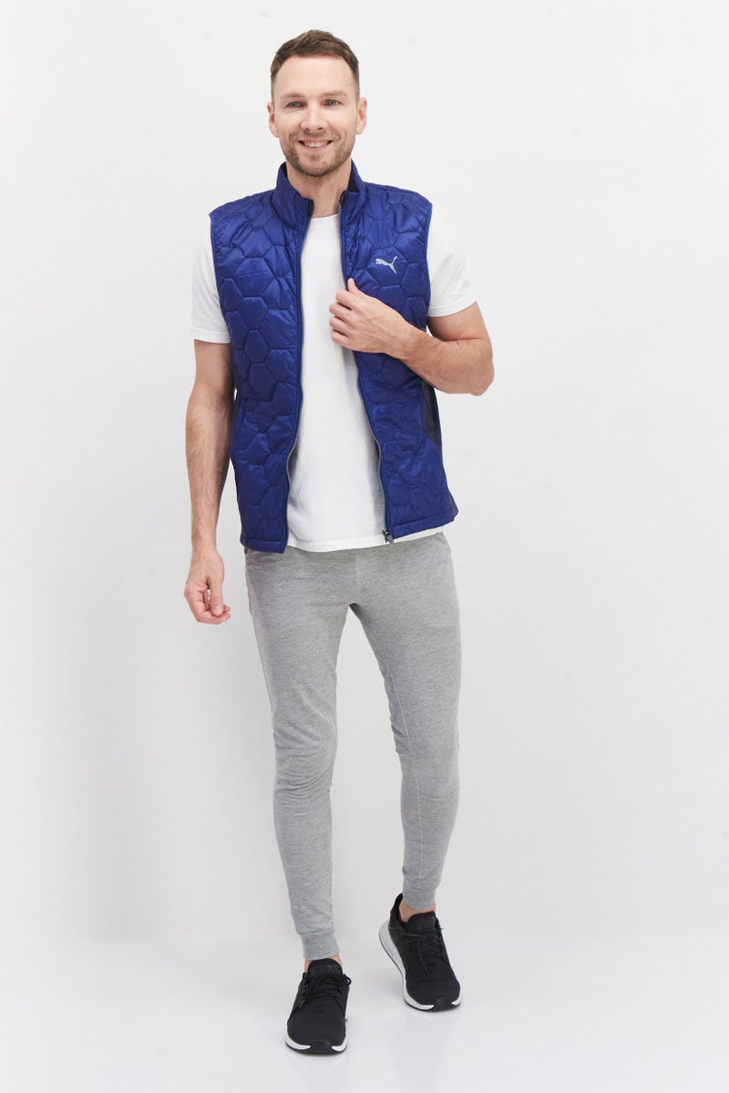 PUMA Men Sportswear Fit Training Jacket Vest, Blue - Image 4