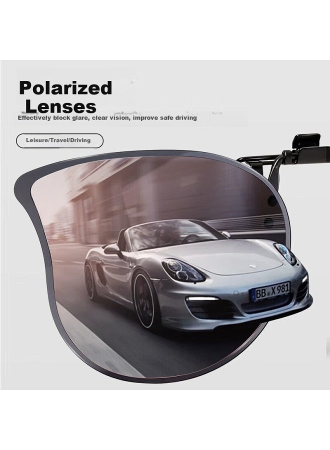 Parim Myopia Gl Frame, Sungl Clip-on For Women, Driving-specific, Ultra-light, Flip-up Polarized Sungl For Men, Uv Protectio - Image 4