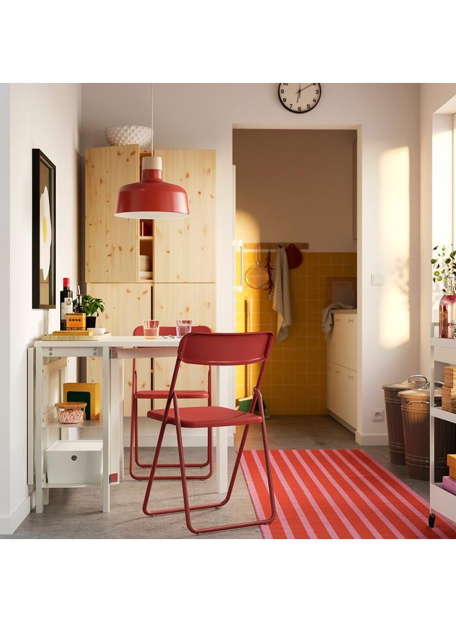 Zaboon Folding Chair, Red - Image 2