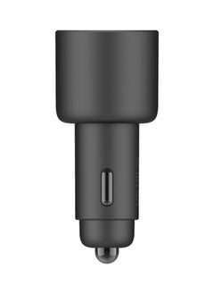شاومي ديرما USB-A مع شاحن سيارة من النوع C 100 واط أسود مع كابل C-C  - Image 2