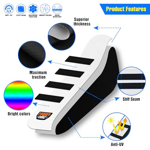 MCHMFG Motorcycle Dirt Bike Seat Cover for Surron Sur Ron Light Bee X/S - E Bike Seat Cover (Top White) - Image 2