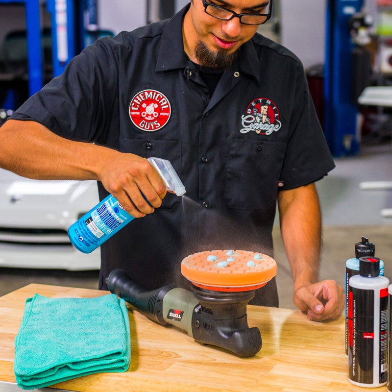 Chemical Guys BUFX112HEX5 Hex-Logic Quantum Medium-Heavy Cutting Pad, Orange (5.5 Inch Fits 5 Inch Backing Plate) - Image 3