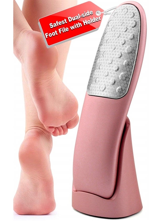 Weetiee Foot Scrubber with Stand, Never-Cut-Your-Feet Foot File Callus Remover - Safe to Use | Comfortable Foot Scraper Feet Scrubber Dead Skin Remover, Best Home Pedicure Foot Care Tool, Used on Wet/Dry Feet - Image 1