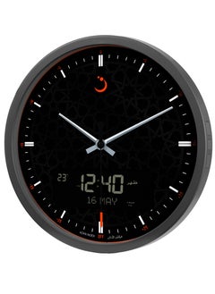 Alfajr Al-Fajr Wall Clock CR-23 Round and Large Analog and Screen to Display the Prayer Time and Date with Multiple Sounds for the Azan  - Image 2