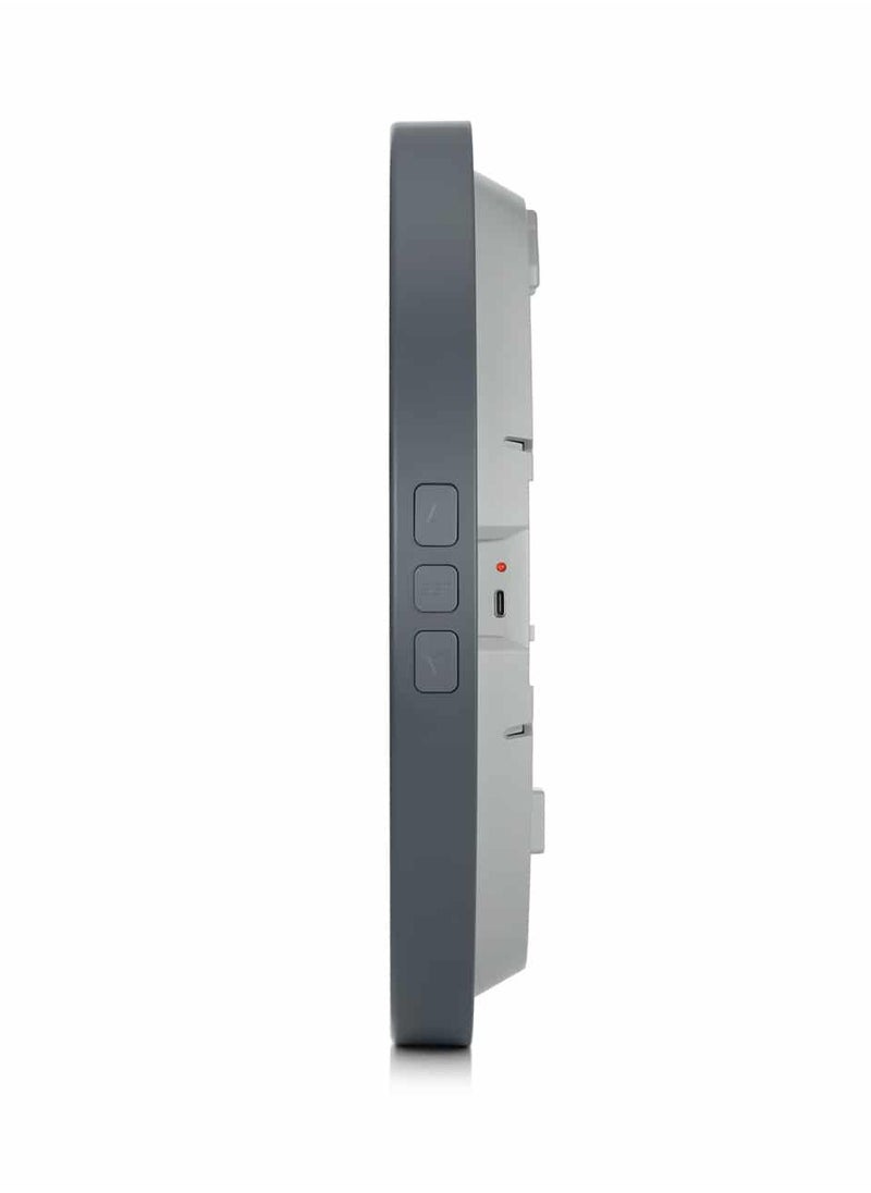 Alfajr - Al-Fajr Wall Clock CR-23 Round and Large Analog and Screen to Display the Prayer Time and Date with Multiple Sounds for the Azan - Image 1