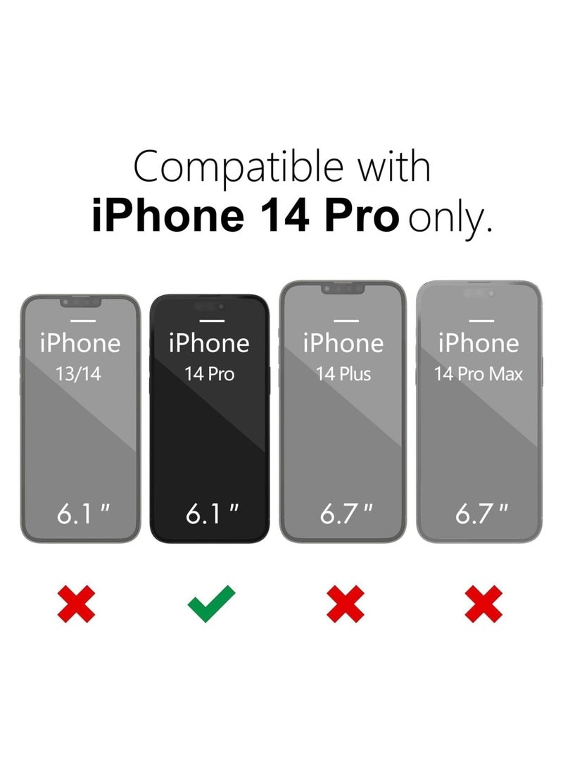 Denx Matte Magnetic case for iPhone 14 Pro , High Grade Drop Protection with Shockproof Strip, Translucent Matte Back Phone Case (Deep Red)  - Image 2