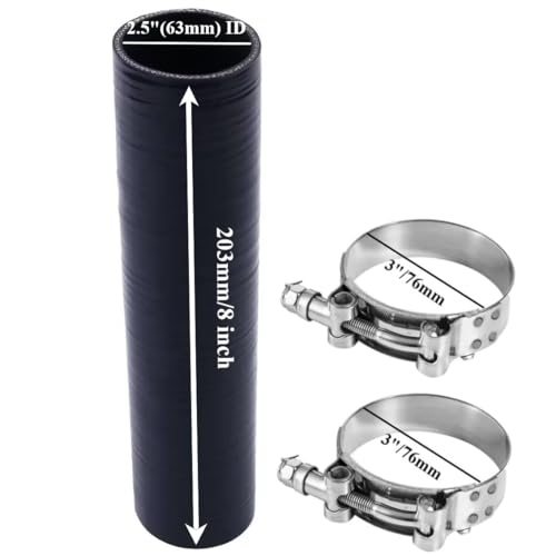 YSIL 25 Reducer Coupler Silicone Hose 4Ply Reinforced Straight Turbo Intercooler Intake Pipe with TBolt Clamps 5MM Thickness - Image 3