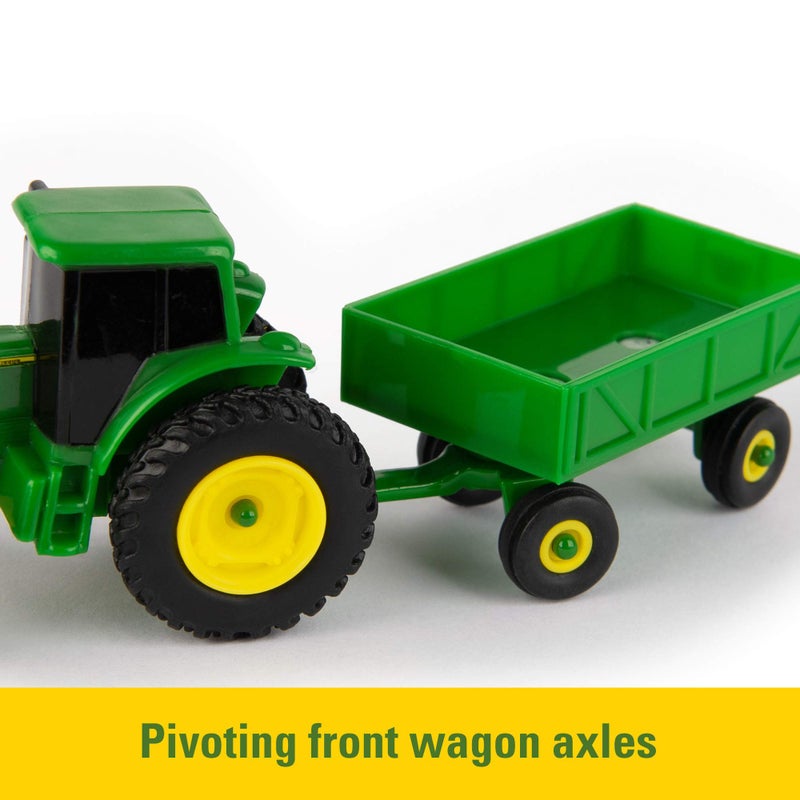 TOMY John Deere Toy Truck & Toy Tractor With Trailers 26-Piece Farm Toy Value Set - Image 5