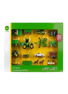 TOMY TOMY John Deere Toy Truck & Toy Tractor With Trailers 20-Piece Farm Toy Value Set  - Image 3