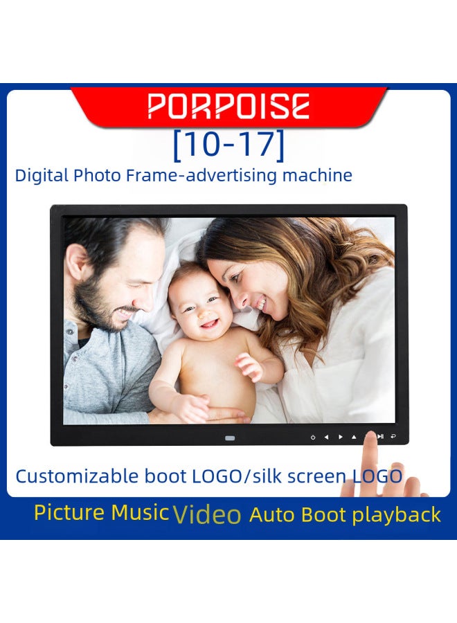 17 Inch HD Electronic Photo Album Touch Button Digital Photo Frame Wall Hanging Display Video Advertising Machine 12 Brochure 15-Color:10.4 Inch Model: 1040T Touch Button Resolution 800*600 White - Image 1