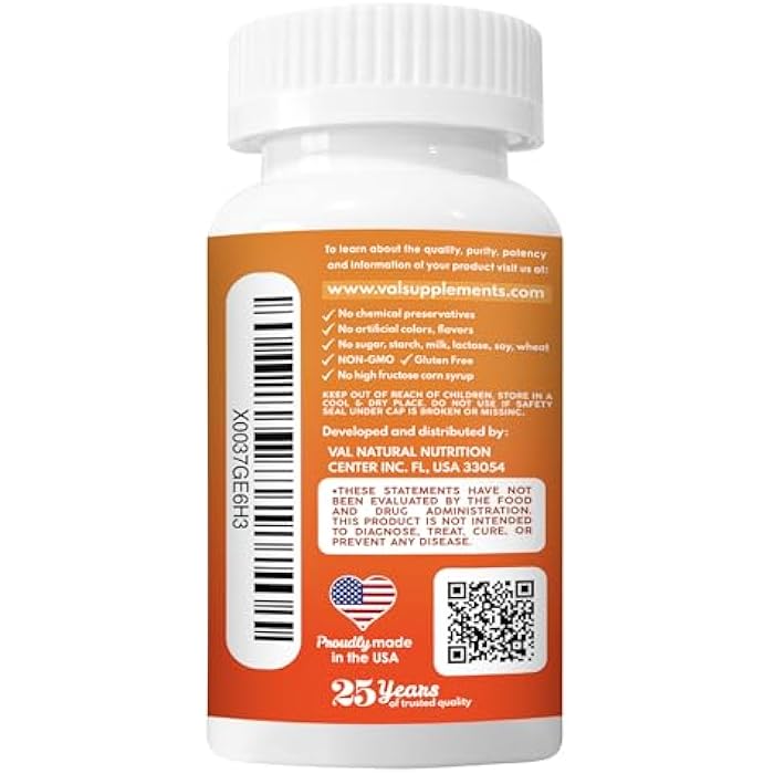 VAL Magnesium for Kids | High-Absorption Magnesium for Calm, Relaxation & Focus | Mg Glycinate, Citrate & Taurate | with Vitamin B6, D & C | Sugar-Free, Non-GMO | 60 Chewable Tablets - Image 3