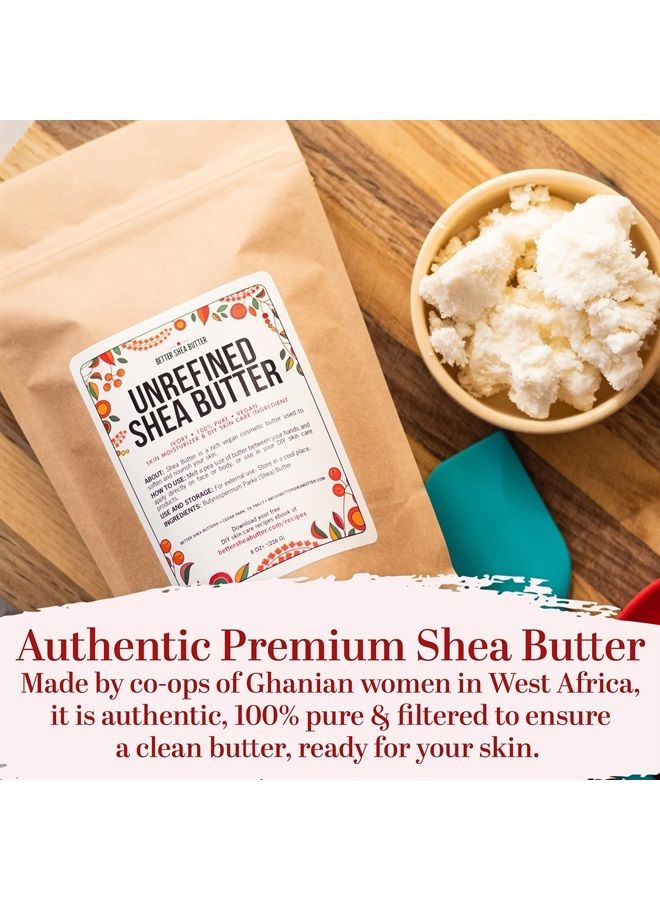 Better Shea Butter Beeswax Shea Butter Body Butter Making Kit with Unrefined Shea Butter, Raw Cocoa Butter, Organic Beeswax, Organic Almond Oil, Instructions included - LARGE (Makes about 30 4oz Jars) - Image 2