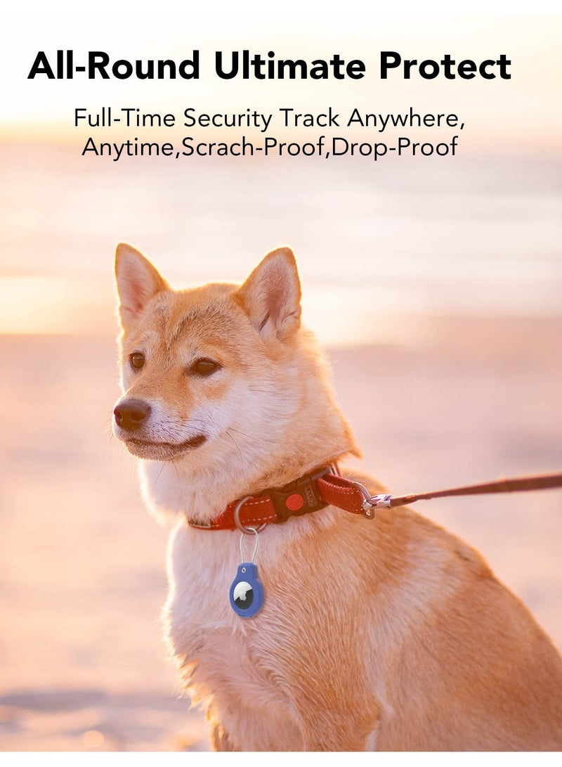 Compatible with Apple AirTag Secure Holder with Wire Cable, 2 Pack Air Tag Lock Case Keychain Key Ring Key Chain Luggage tag for Keys, Luggage More Men Women's Keyrings - Image 5