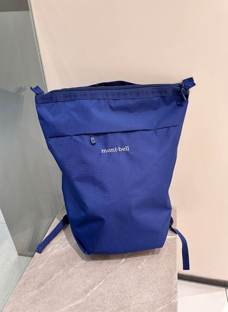 Montbell Blue Double Shoulder Bag - Outdoor Large Capacity Travel and Mountaineering Bag for Men and Women - Fitness Bag - Image 1