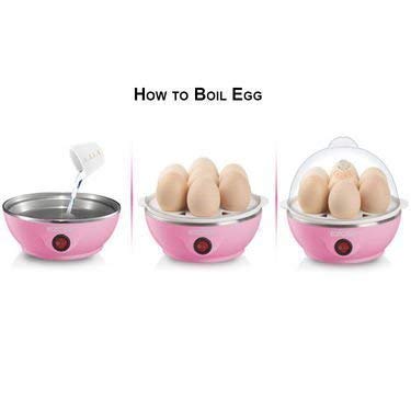 Credex -Committed to sublime customer satisfaction Credex Multi Function Single Layer Electric Egg Boiler Cooker Steamer Egg Boiler Electric Automatic Off Single Layer Egg Boiler Poacher for Home 7 Egg Boiler Steamer Cooker  - Image 5