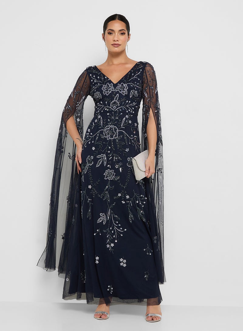 Adrianna Papell Embellished Maxi Dress - Image 4