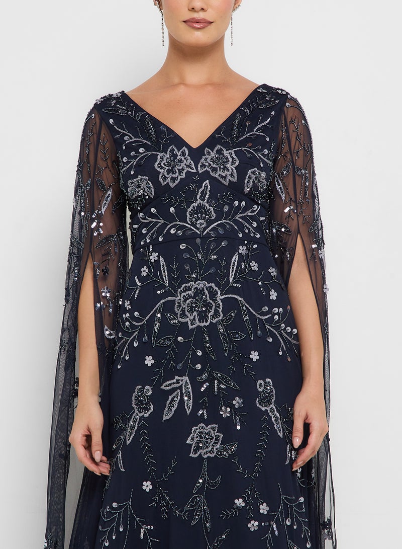 Adrianna Papell Embellished Maxi Dress - Image 3