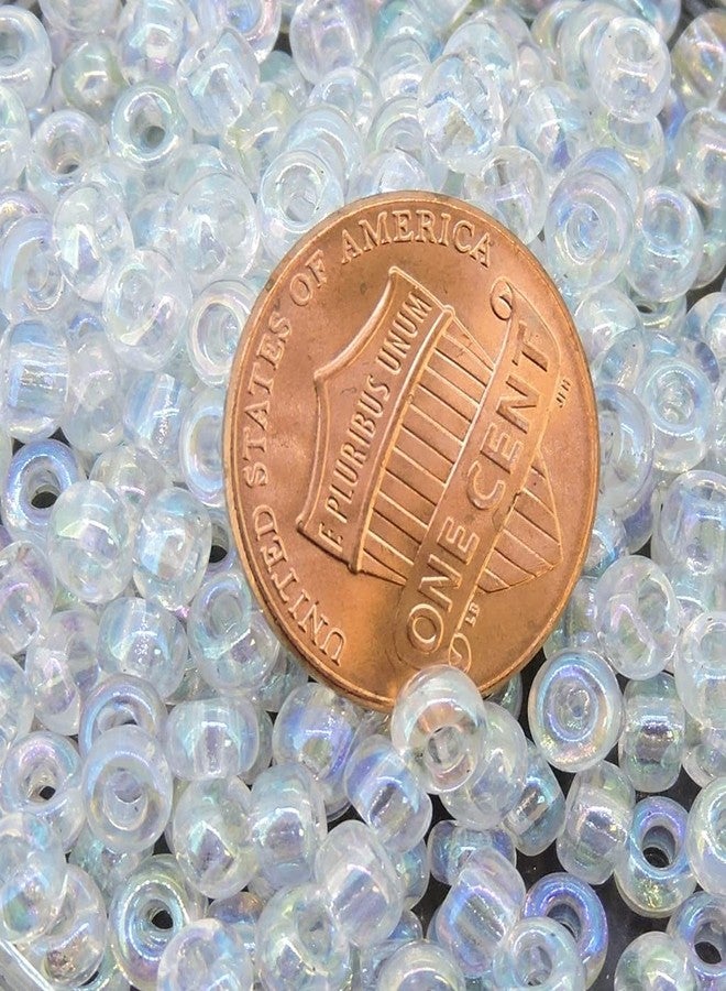 Miyuki Round Seed Bead Size 6/0 20g-tube Crystal Ab (Rainbow) - Image 4
