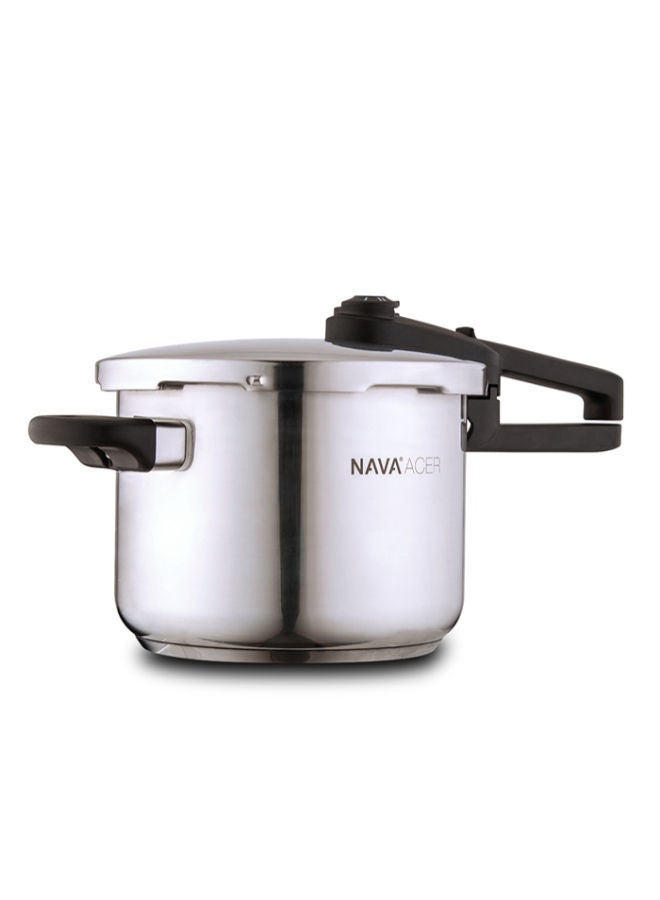 NAVA 6Liters Stainless Steel Pressure Cooker "Acer" -Silver silver - Image 1