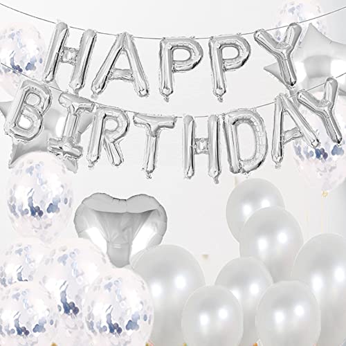 ZSNWGZ Sweet 18th Birthday Decorations Party Supplies,Silver Number 18 Balloons,18th Foil Mylar Balloons Latex Balloon Decoration,Great 18th Birthday for Girls,Women,Men,Photo Props - Image 4