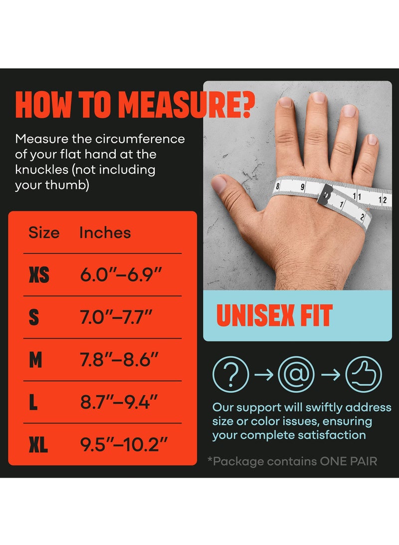 SYOSI Sports Weight Lifting Gloves with Wrist Support - Workout Gym Gloves for Men & Women, Ideal for Cross Training, Pull Ups, Calisthenics, and Gym Exercises - Image 3