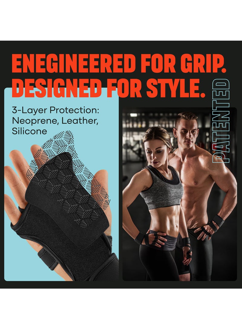 SYOSI Sports Weight Lifting Gloves with Wrist Support - Workout Gym Gloves for Men & Women, Ideal for Cross Training, Pull Ups, Calisthenics, and Gym Exercises - Image 5