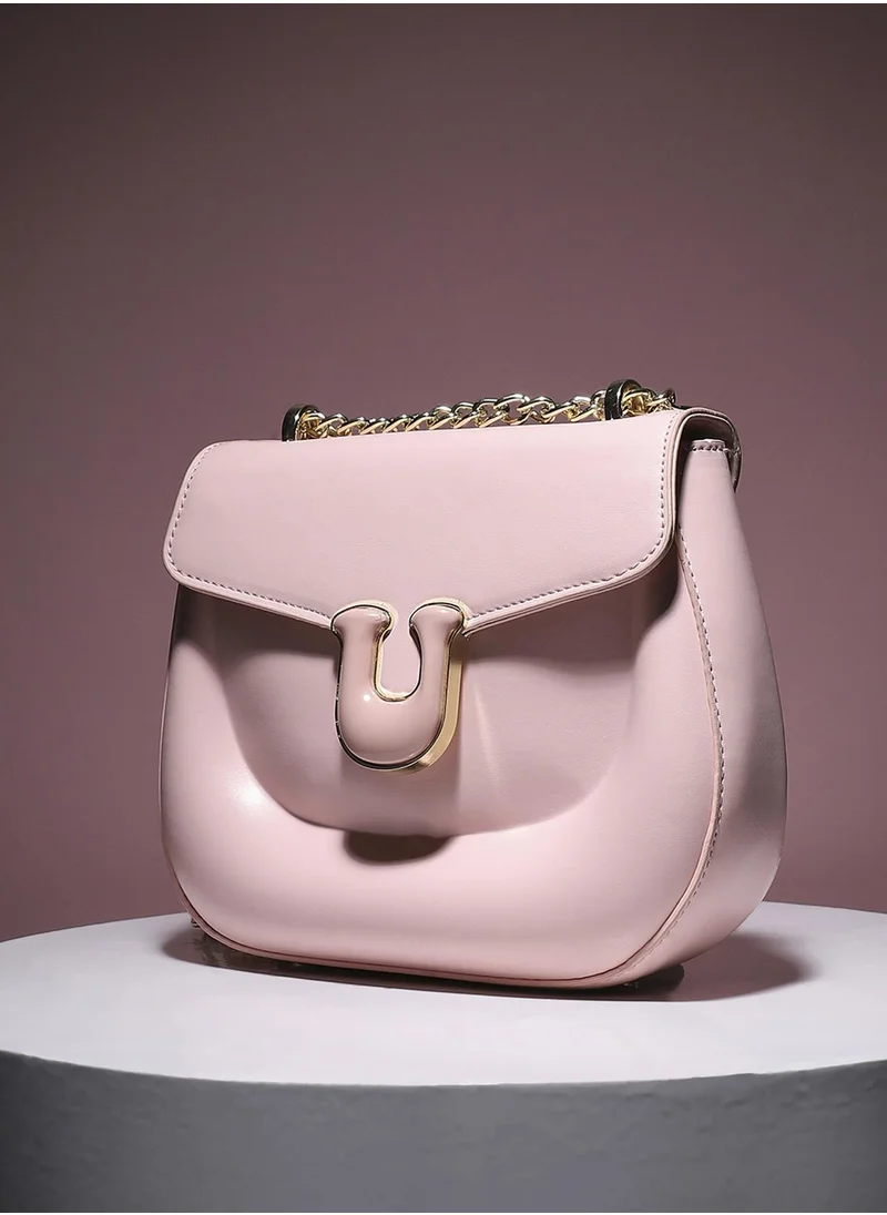 صوص هاوت Horseshoe Buckle Sling Bag - Blush Pink