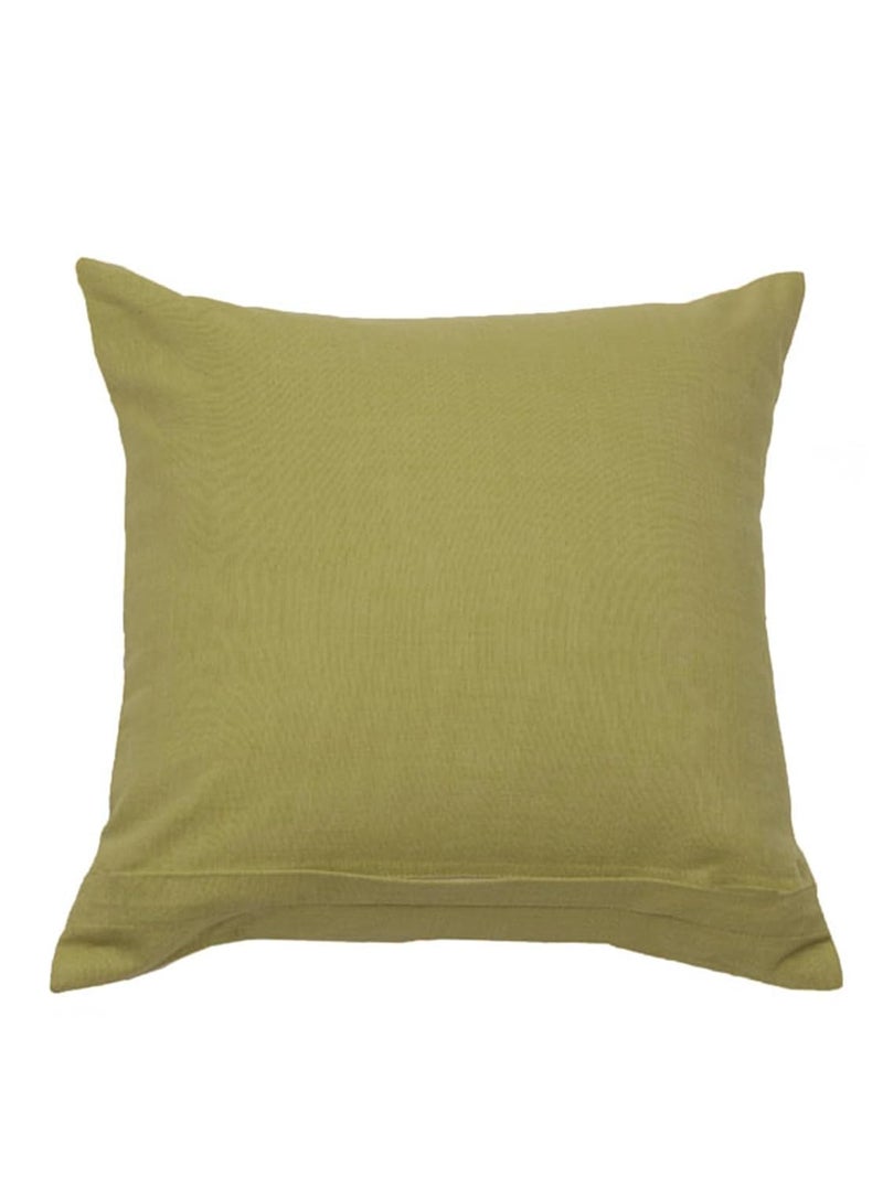 ZEBA World Poly Canvas Green Leaf Cushion Covers, Vibrant, Durable, and Stylish Home Décor Accents Designed Living Rooms, Bedrooms, Sofas 16x16 Inches (Pack of 2) - Image 4