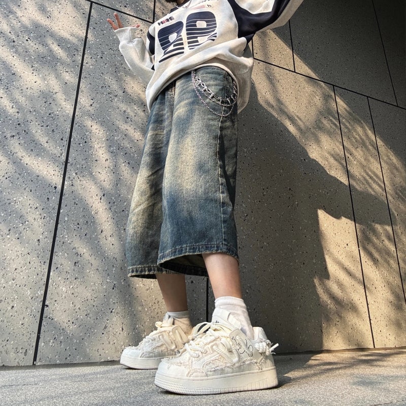 Guangzhou Shoes Destruction Aesthetic Series Thick-soled Elevated Board Shoes Men''s Shoes Trendy Shoes Men''s and Women''s Couple Shoes White Shoes - Image 4