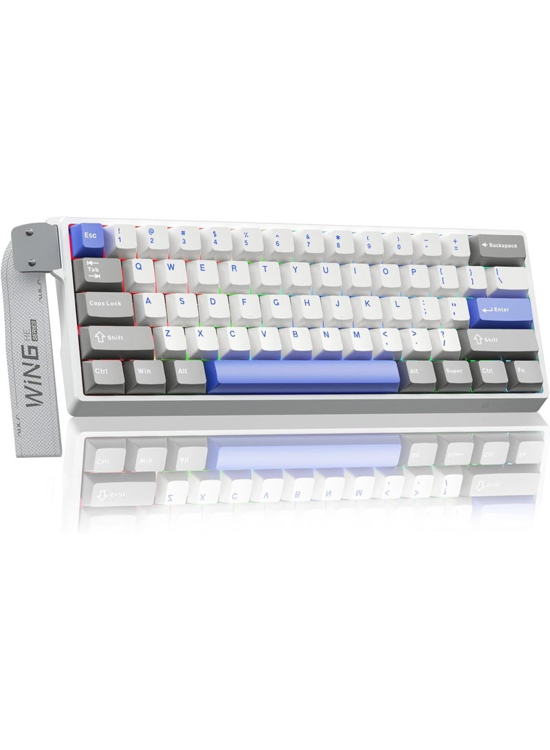 AULA WIN60 HE MAX 60% Wired Magnetic Keyboard with Adjustable Actuation, 8000 Hz Polling Rate, Hall Effect Win Chun Magnetic Switches, Hot-Swap, For FPS Games - Image 1