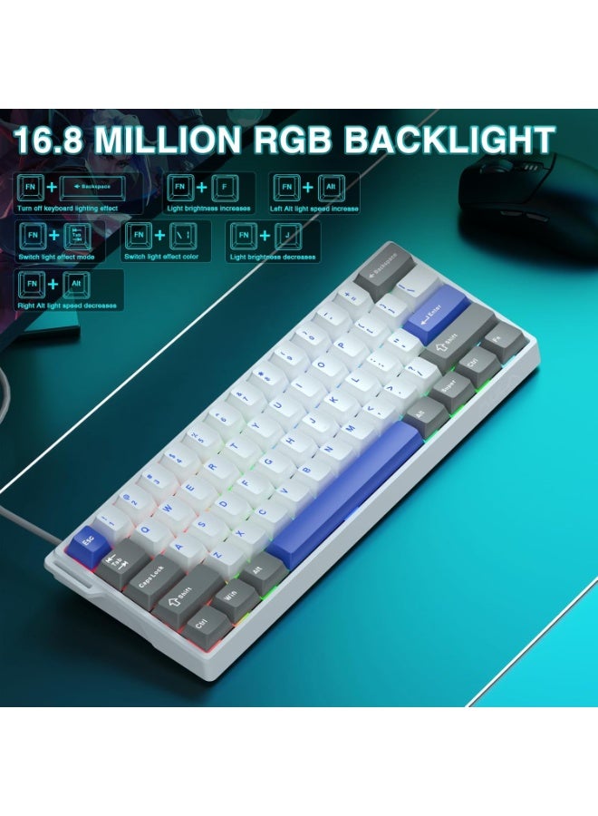 AULA WIN60 HE MAX 60% Wired Magnetic Keyboard with Adjustable Actuation, 8000 Hz Polling Rate, Hall Effect Win Chun Magnetic Switches, Hot-Swap, For FPS Games - Image 4