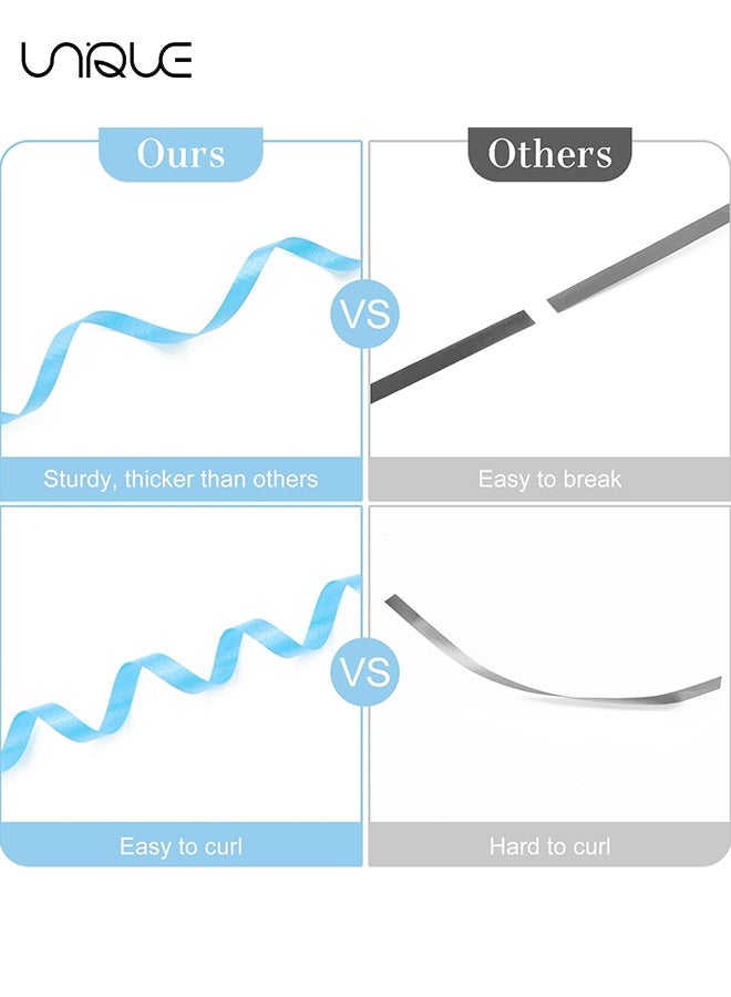 Unique 500 Yards Light Blue Curling Ribbon - Balloon Ribbon - Balloon String for Art&Craft Decor - Gift Wrapping,Ribbons and Bows for New Year Birthday Gifts Graduation Supplies (5mm Wide) - Image 3