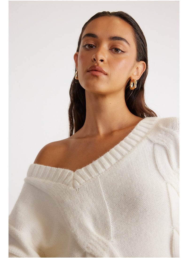 SNDYS Cable Knit Jumper  - Image 4