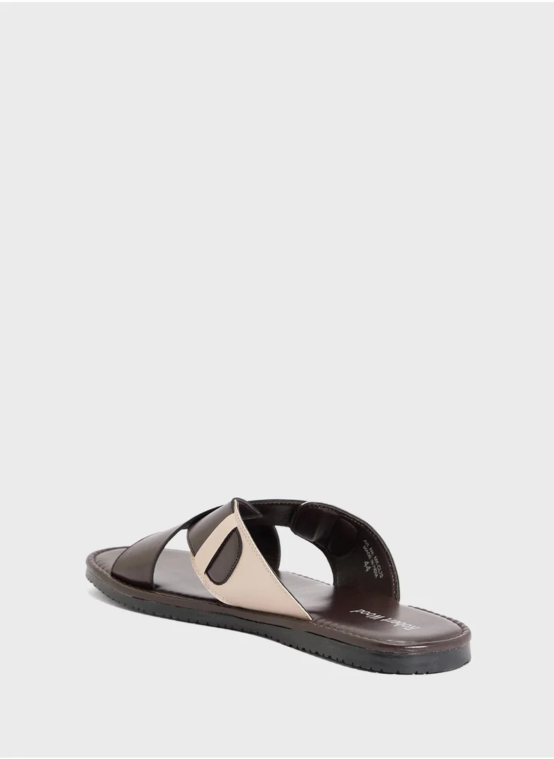 Robert Wood  Cross Strap Casual Sandals for Men | Best Price UAE