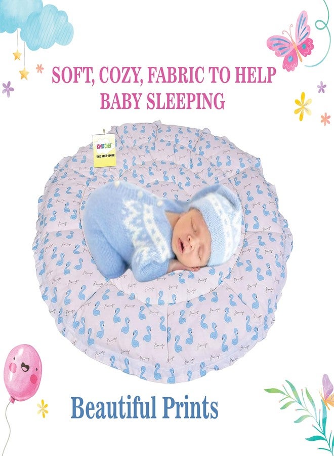 Kwitchy Baby Bed New Born Baby Reversible | Bedding Set | Carry | Cotton | Infants | Products All | Gift | Essentials (0-6 Months) (Blue) - Image 3