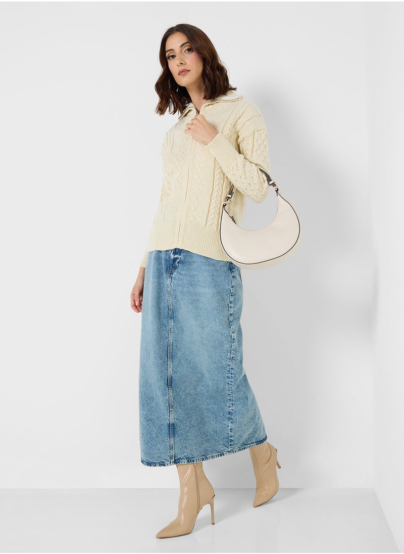 ELLA - Zip Up Knit - Image 1