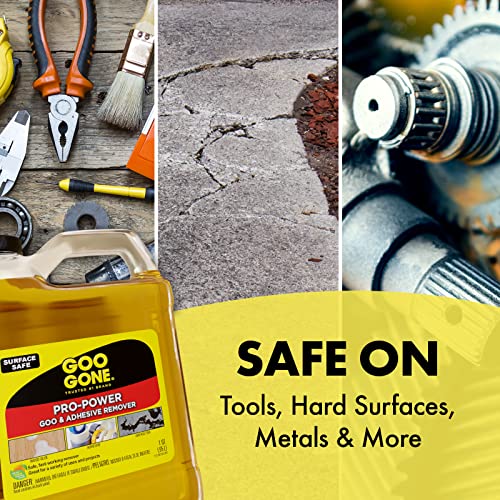 Goo Gone غو غون برو باور - 32 أونصة ورافعة الملصقات - مزيل لاصق بقوة احترافية، يزيل الملصقات، الشريط، الدهون والمزيد - Image 4