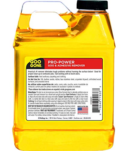 Goo Gone غو غون برو باور - 32 أونصة ورافعة الملصقات - مزيل لاصق بقوة احترافية، يزيل الملصقات، الشريط، الدهون والمزيد - Image 2