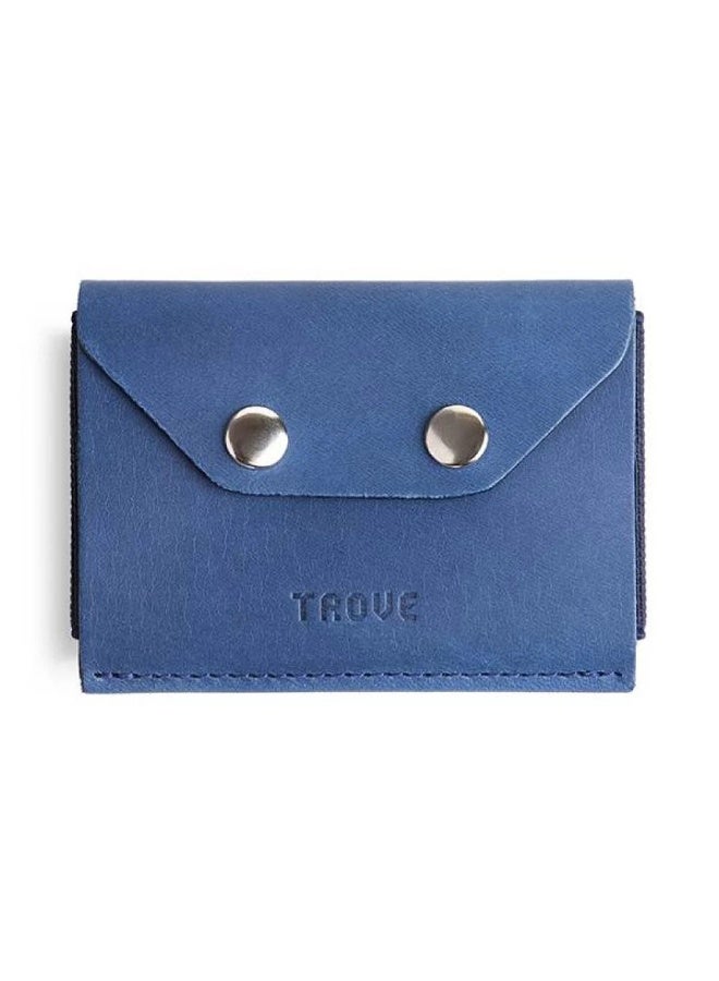 Trove Third edition card wallet in navy blue from Trove - Image 1