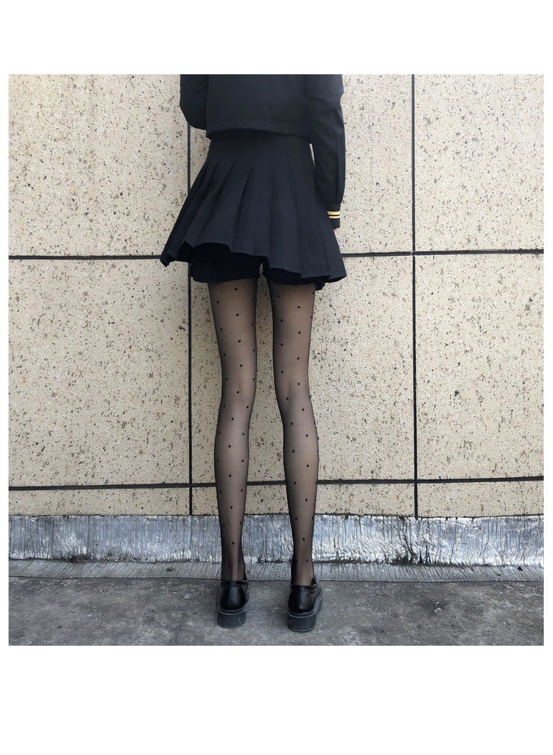 Fashionable Women's Stockings 10D ultra-thin Polka Dot Pattern Tight Fitting Pantyhose - Image 2