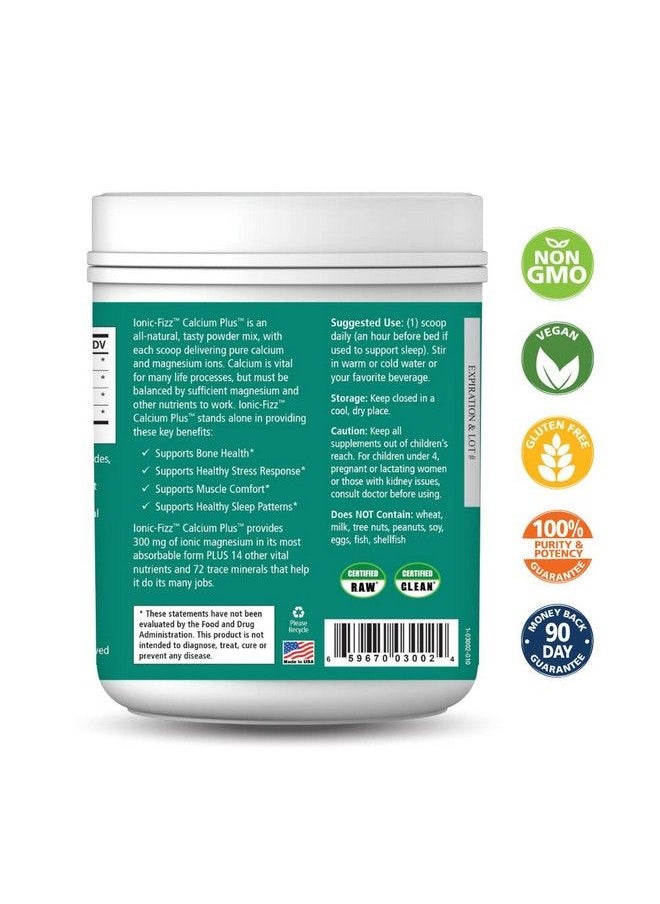 PURE ESSENCE LABS - Ionic Fizz Calcium Plus By Pure Essence Perfect Calcium/Magnesium Ratio With Vitamin A B C D And Potassium Strong Bones Raspberry Lemonade 14.82 Oz - Image 1