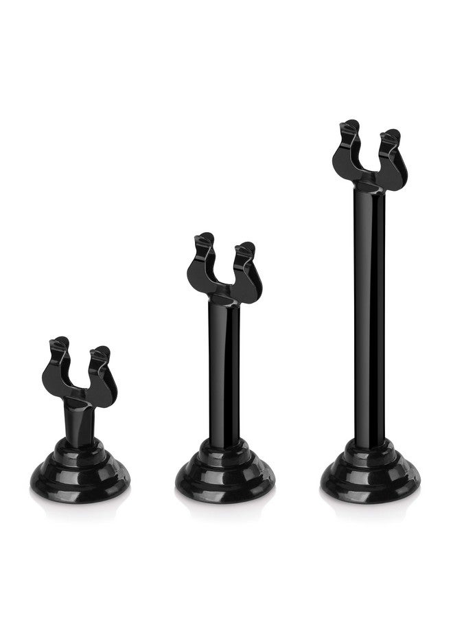 New Star Foodservice New Star Foodservice 27747 Triton/Ring-Clip Number Holder/Number Stand/Place Card Holder, Set of 12, 1.5-Inch, Black  - Image 3