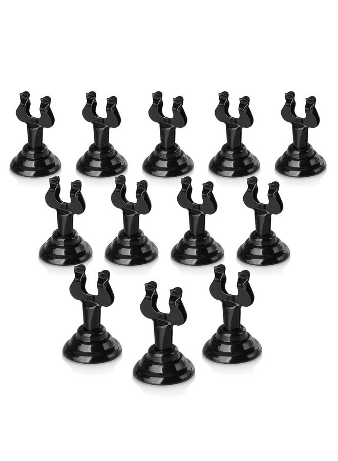 New Star Foodservice New Star Foodservice 27747 Triton/Ring-Clip Number Holder/Number Stand/Place Card Holder, Set of 12, 1.5-Inch, Black  - Image 1