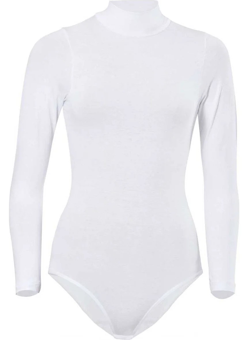 Hepsine Rakip Rivaling All Women's Long Sleeve Turtleneck Bodysuit Hooked Cotton Ladies Athlete Comfortable