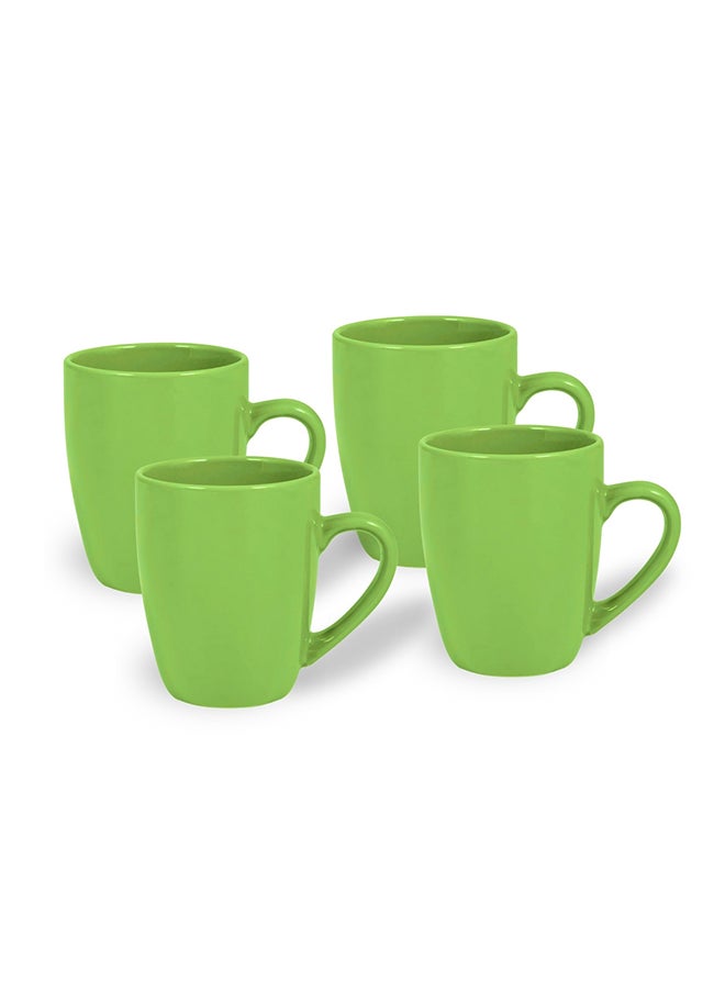 Feelings FEELINGS Stoneware Mug Set of 4 , Green 300ml  - Image 1