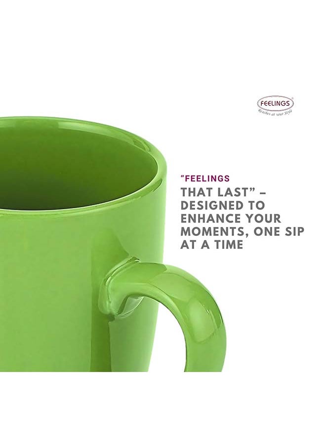 Feelings FEELINGS Stoneware Mug Set of 4 , Green 300ml  - Image 5