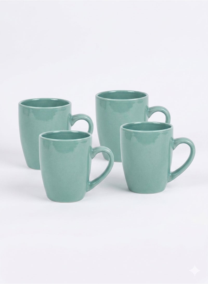 FEELINGS Stoneware Mug Set of 4 , 300ml - Image 1