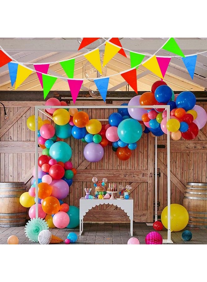 BEISHIDA 200ft 120pcs Colorful Pennant Banner Flags,Reusable Multicolor Bunting String Triangle Flags,Kids Birthday, Garland for Grand Opening,New Year Celebration Supplies,Indoor and Outdoor Events - Image 5